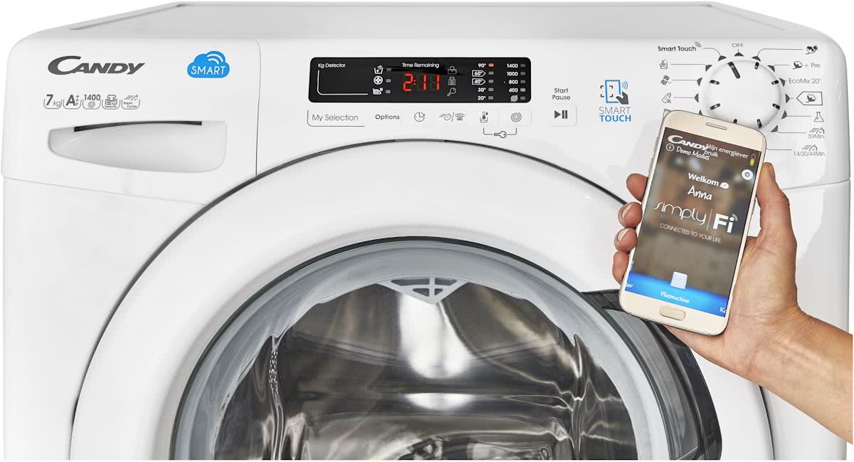 smart wasmachines met internet